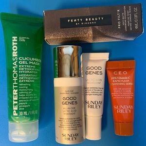 5 skincare and makeup samples